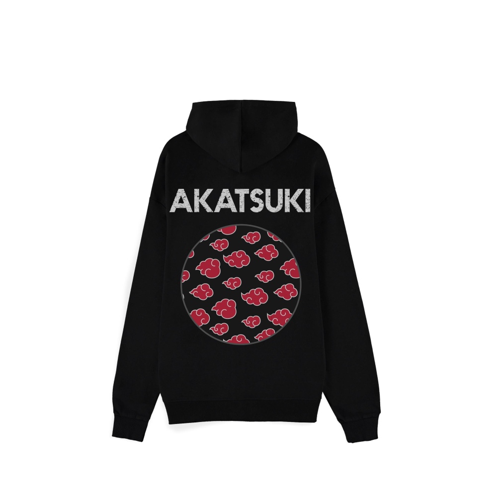 Naruto - Naruto Shippuden - Akatsuki Symbols Vest met capuchon - Zwart